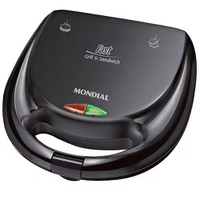 Sanduicheira Fast Grill Mondial 750W 110V Preta