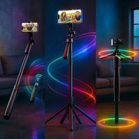 Bastão de Selfie com Controle Remoto Preto