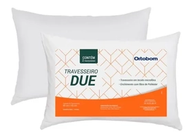 Travesseiro Em Fibra De Silicone 45x65cm Ortobom Due 2 Peças | R$ 18