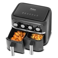 Fritadeira Air Fry Dual Philco Pfr3000pi Duplo Cesto 8L 127V
