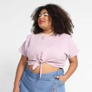 Blusa Vista Magalu Ombreira Amarração Frontal