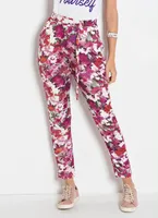 Calça Floral com Faixa na Cintura R$20