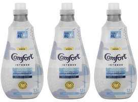Kit Amaciante Comfort Puro Cuidado Intense - Concentrado 1,5L - 3 unidades | R$30