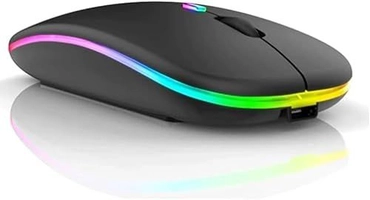 Mouse Bluetooth Recarregável com LED RGB