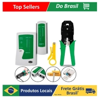 (R$ 15,66 MOEDAS) Kit Alicate Crimpador com Testador de Rede