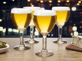 Jogo de Taças para Cerveja Vidro 4 Peças - 550ml Ruvolo Abadia por R$ 25