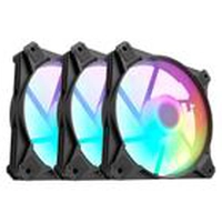 Kit Cooler Fan 3 em 1 Gamer RGB Hyrax Preto 120mm