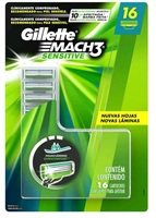 Carga para aparelho de barbear Gillette - Match 3 sensitive 16 cargas