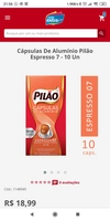Cápsulas De Alumínio Pilão Espresso 7 - 10 Un R$9