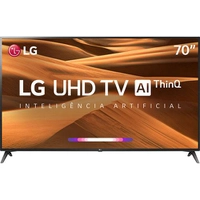 Smart TV LED 70'' LG 70UM7370 UHD 4K ThinQ + Controle Smart Magic | R$4.860