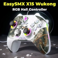 Controle Wireless EasySMX X15, RGB, Hall Effect, Black myth Wukong 