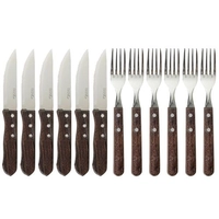 [APP] Faqueiro de Madeira para Churrasco Kangoo 12 Peças - Basic+