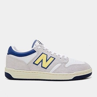 Tênis New Balance 480 Low Cinza e Azul Masculino