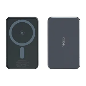 (Moedas R$ 55) Power Bank Magnético 10000mAh 15W Carregamento Rápido