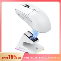 [TAXA INCLUSA] Mouse Gamer Sem Fio Attack Shark X6, Sensor PAW3395, com Dock de Carregamento