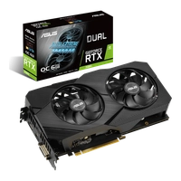 PLACA DE VIDEO RTX 2060 6GB ASUS DUAL-RTX2060-O6G-EVO GDDR6 HDMI DVI DP | R$3798