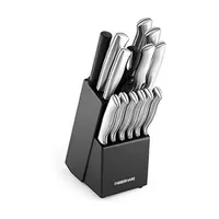 Kit Facas Cozinha Farberware Preto 15 Peças
