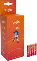 Caixa com 40 pilhas AAA - Elgin - ZINCO
