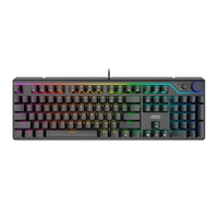 Teclado Mecanico AOC GK530, RGB, ANSI, Switch AOC Vermelho, Preto, GK530BR/FG