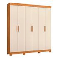 Guarda Roupa Casal Amarok 6 Portas Albatroz MDP 2 Gavetas