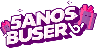 Promoção 5 Anos Buser - 1 ano de Buser para viajar pelo Brasil + kits exclusivos 