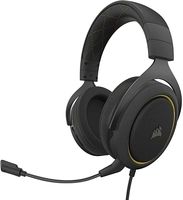 Headset Gamer Corsair HS60 Pro 7.1 Virtual Surround Com Adaptador USB - Preto e Amarelo CA-9011214-N