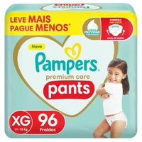 Fralda Pampers Pants XG Fácil de Vestir 96 un.