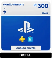 Gift Card Cartão Presente PlayStation R$ 300 (Digital)