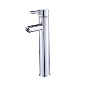 Torneira Para Banheiro Alta com Misturador Monocomando Cromada de Bancada Belcca TAMC-01