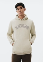 Blusão Masculino de Moletom Peluciado Bege