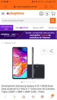 Smartphone Samsung Galaxy A70 128GB R$ 1619