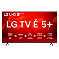 Smart TV 65&quot; 4K LG UHD ThinQ AI 65UR8750PSA HDR Bluetooth Alexa Google Assistente Airplay2 3 HDMI