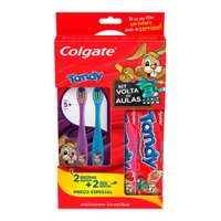 Colgate Tandy Kit 2 Escovas Dentais e 2 Géis Dentais 50g cada Preço Especial