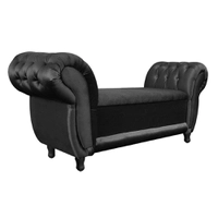 Sofá Retro com Baú Grécia Namoradeira Calçadeira Acetinado - D`Rossi | R$300