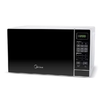 Micro-ondas 20L Porta Preta e Branco Midea MRAS21 Forno Microondas 110V