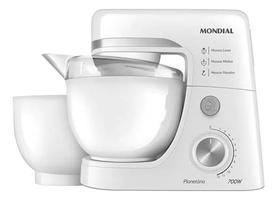 Batedeira Planetária Mondial 700W 12 Velocidades Branca BP-03W-2B