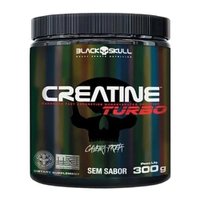 Creatine Turbo 300g Sem Sabor – Black Skull