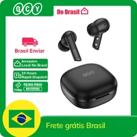 [R$155,08 Moedas] Fone De Ouvido QCY HT05 ANC Sem Fio 40dB Cancelamento de ruído Bluetooth 5.2  Microfone ENC HD chamada TWS
