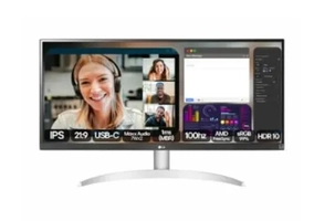 Monitor LG UltraWide 29" FHD IPS, 1ms, sRGB, 100Hz, USB-C, 7Wx2 MaxxAudio, Branco - 29WQ600B-W.AWZM