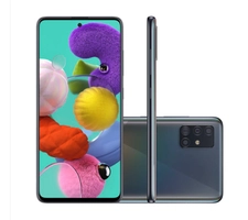 Smartphone Samsung Galaxy A51 128GB Preto 4G Tela 6.5 Pol. Câmera Quadrupla 48MP Selfie 32MP Android 10.0