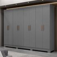 Guarda Roupa Casal 8 Portas 4 Gavetas com Pés Paris Espresso Móveis