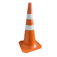 Cone de Sinalização 75 cm Laranja e Branco