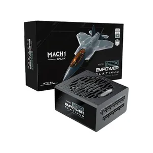 [R$694 1ª Compra C. Amazon] Fonte MACH1 EMPOWER, 1250W, 80 Plus Platinum, Modular, PFC Ativo