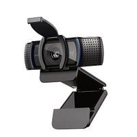 Webcam Full HD Logitech C920s com Microfone Embutido e Proteção de Privacidade para Chamadas e Gravações em Video