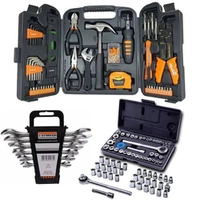 Kit Jogo De Ferramentas Sparta 175 Pcs C/ Soquetes E Chaves - R$129,00