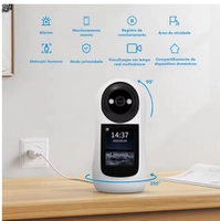 [BR/Moedas R$ 58/APP] Coibeu Câmera de Segurança Wifi Interna com Tela 2.8 Polegadas