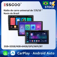 [ MOEDAS] Multimidia Essgoo 7 Polegadas 2GB/32GB, Android 13, Wifi, GPS, Carplay e Android