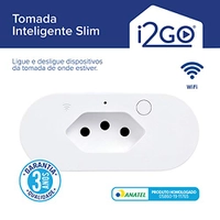 [PRIME] Tomada Inteligente Smart Plug Slim Wi-Fi 10A I2GO Home | R$ 60
