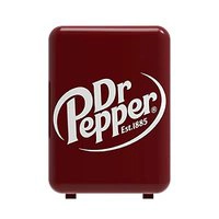 CURTIS MIS135DRP DR. Pepper Mini refrigerador de geladeira pessoal compacto portátil, capacidade de 4 litros, 6 latas, maquiagem