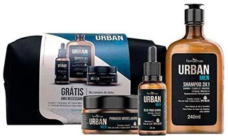Kit Urban Shampoo + Óleo + Pomada- Grátis Necessarie, Urban [Prime] R$55